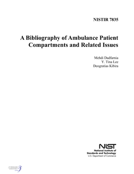 A Bibliography of Ambulance Patient Compartments and Related Issues