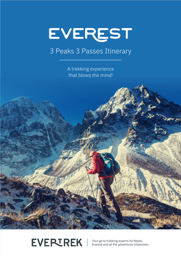 Everest 3 Peaks 3 Passes Itinerary