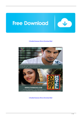 O Kadhal Kanmani Movie Download Mp4