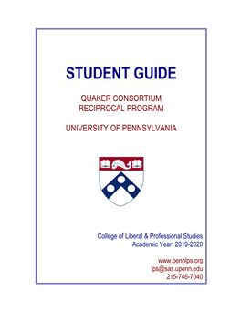 2019-2020 Quaker Consortium Student Guide