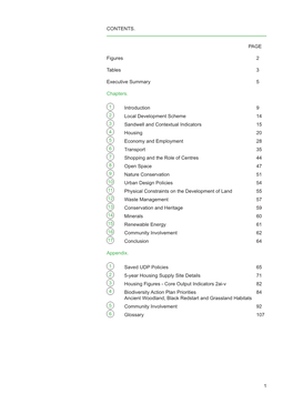 1 Contents. Page Figures 2 Tables 3 Executive Summary 5 Chapters. Introduction 9 Local Development Scheme 14 Sandwell and Cont