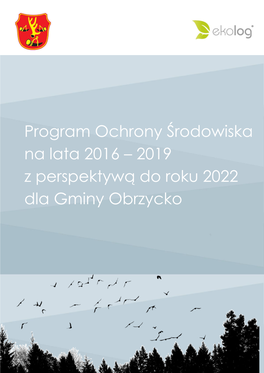 Program Ochrony Środowiska Na Lata 2016 – 2019 Z Perspektywą Do 2022 Dla Gminy Obrzycko”