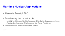 Marine Nuclear Applications.012