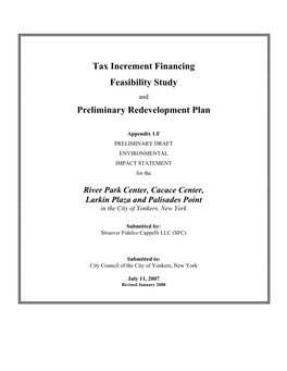 Tax Increment Financing Feasibility Study and Preliminary Redevelopment Plan