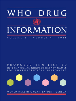 WHO Drug Information Vol. 02, No. 4, 1988