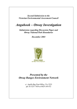 Angahook – Otway Investigation