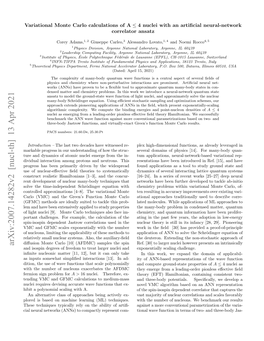 Arxiv:2007.14282V2 [Nucl-Th] 13 Apr 2021 and Isospin Degrees of Freedom to Treat Larger Nuclei and Exponentially Scaling Challenge