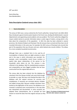 Data Description Zeeland Census Data 1811