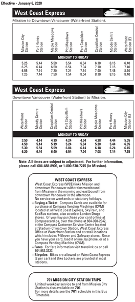 West Coast Express West Coast Express