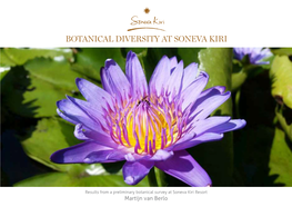 Botanical Diversity at Soneva Kiri