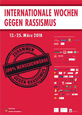 Materialheft Internationale Wochen Gegen Rassismus 2018