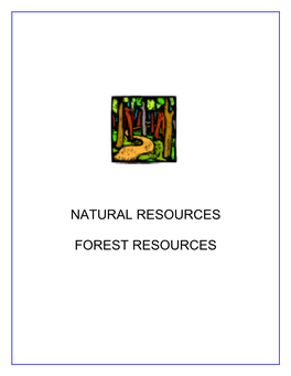 Natural Resources Forest Resources
