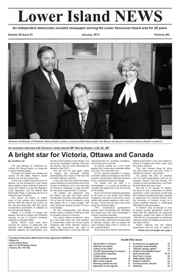 Murray Rankin (Centre), Is Joined by NDP Federal Leader Tom Mulcair and House of Commons Clerk As Rankin Is Sworn In