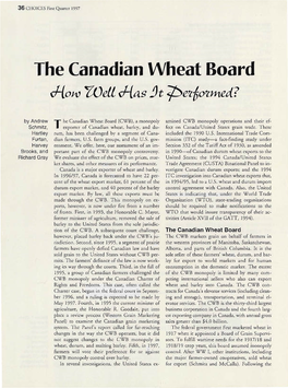 The Canadian Wheat Board