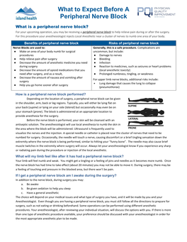 Peripheral Nerve Block