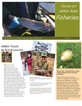 Focus on Aitkin Area Fisheries