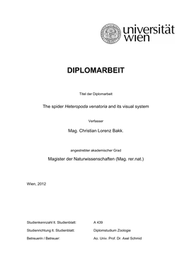 Diplomarbeit