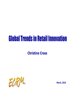 Global Trends in Retail Innovation