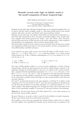 Monadic Second Order Logic on Infinite Words Is the Model Companion of Linear Temporal Logic