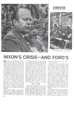 Nixon's Crisis-And Ford's