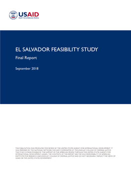 El Salvador Feasibility Study, Final Report