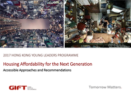 Housing Affordability for the Next Generation Accessible Approaches and Recommendations