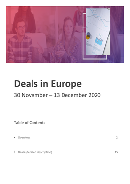 Deals in Europe