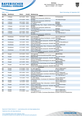 SV Krün Alle Vereinsspiele in Der Übersicht Zeit: 29.07.2021