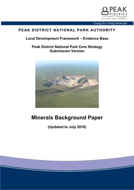 LDF Minerals Background Paper