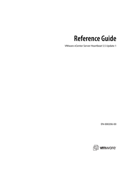 Reference Guide Vmware Vcenter Server Heartbeat 5.5 Update 1