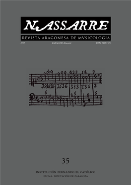Nassarre. Revista Aragonesa De Musicología, 35