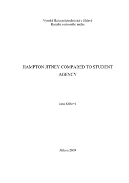 Hampton Jitney Compared to Student Agency