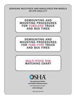 Servicing Multi-Piece and Single-Piece Rim Wheels