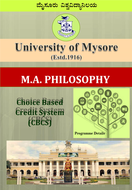 Syllabus of MA Philosophy CBCS