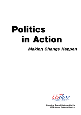 Politics in Action Making Change Happen