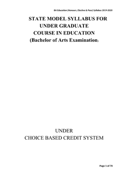 MODEL SYLLABUS EDUCATION REVISED.Pdf