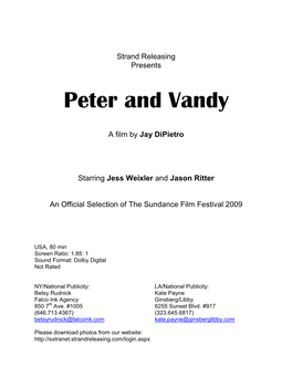 Peter and Vandy