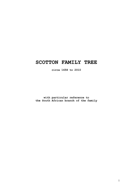 Scotton Family Tree