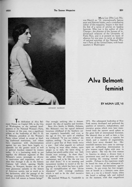 Alva Belmont: Feminist