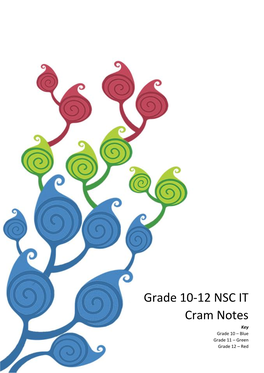 Grade 10-12 NSC IT Cram Notes