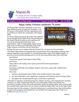 Napalife for Those Who Live in Napa Valley – and Those Who Wish They Did