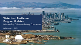 Waterfront Resilience Program Updates