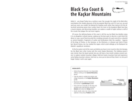 Black Sea Coast & the Kaçkar Mountains