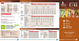 C& 51 HORAIRES LIGNES Ugine