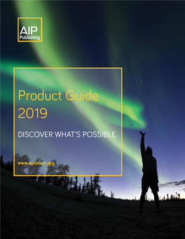 2019 Product Guide