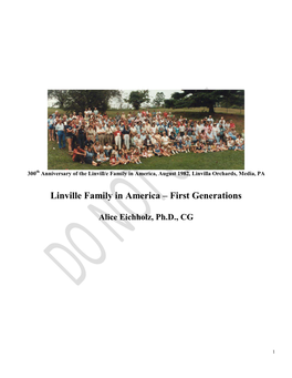 Linville Family in America – First Generations