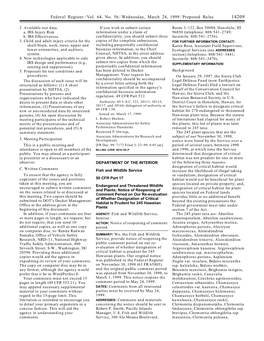 Federal Register/Vol. 64, No. 56/Wednesday, March 24, 1999/Proposed Rules