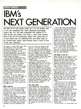 IBM's Next Generation