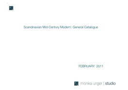 Scandinavian Mid-Century Modern: General Catalogue FEBRUARY 2011