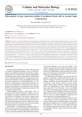 Cellular and Molecular Biology